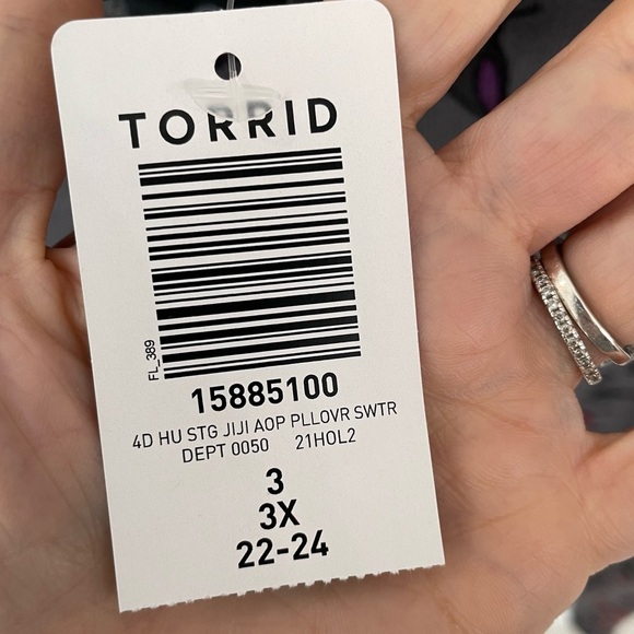 Studio Ghibli Kiki's Delivery Service Pullover Sweater size 3X Torrid - Picture 6 of 11